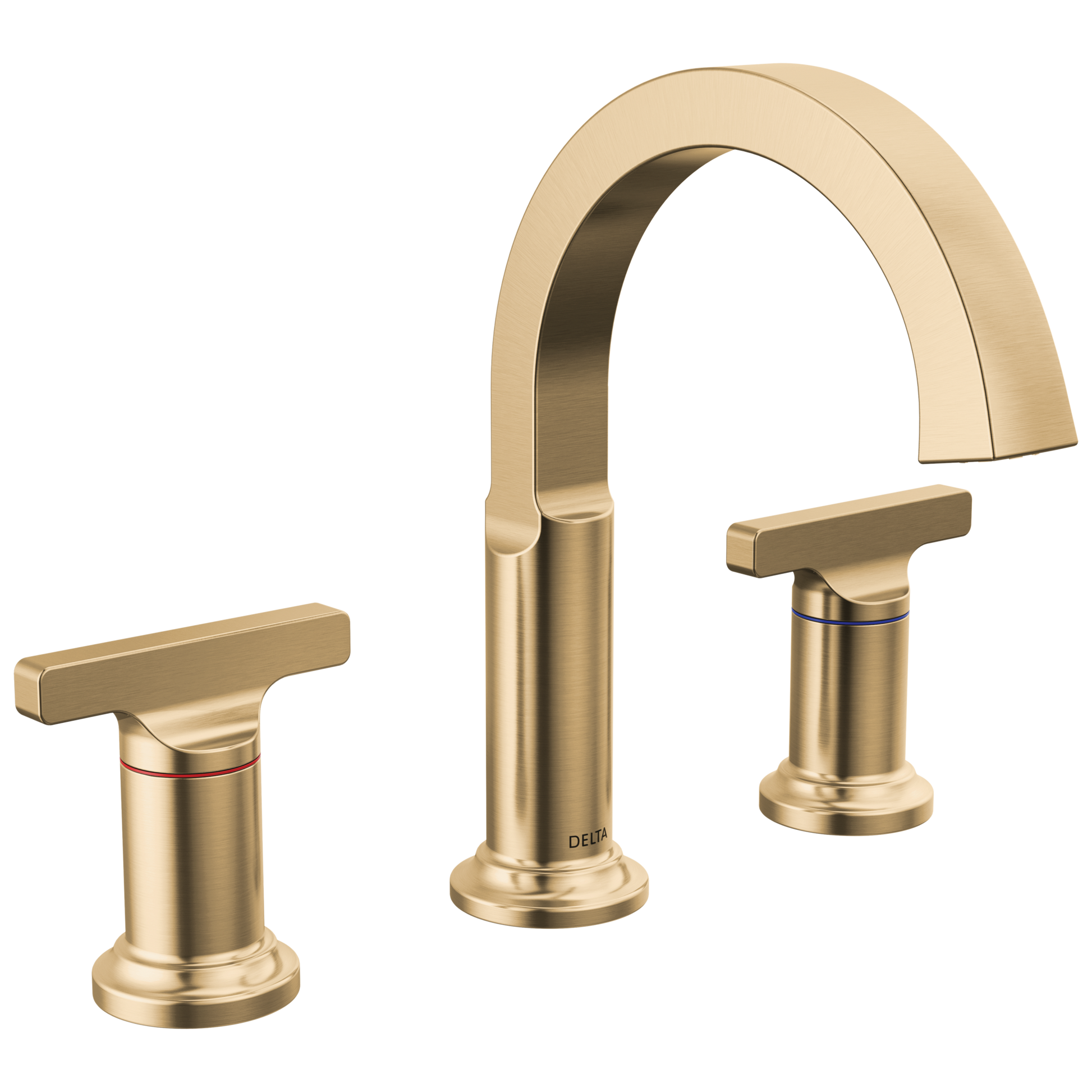 Delta Tetra: Two Handle Widespread Bathroom Faucet
