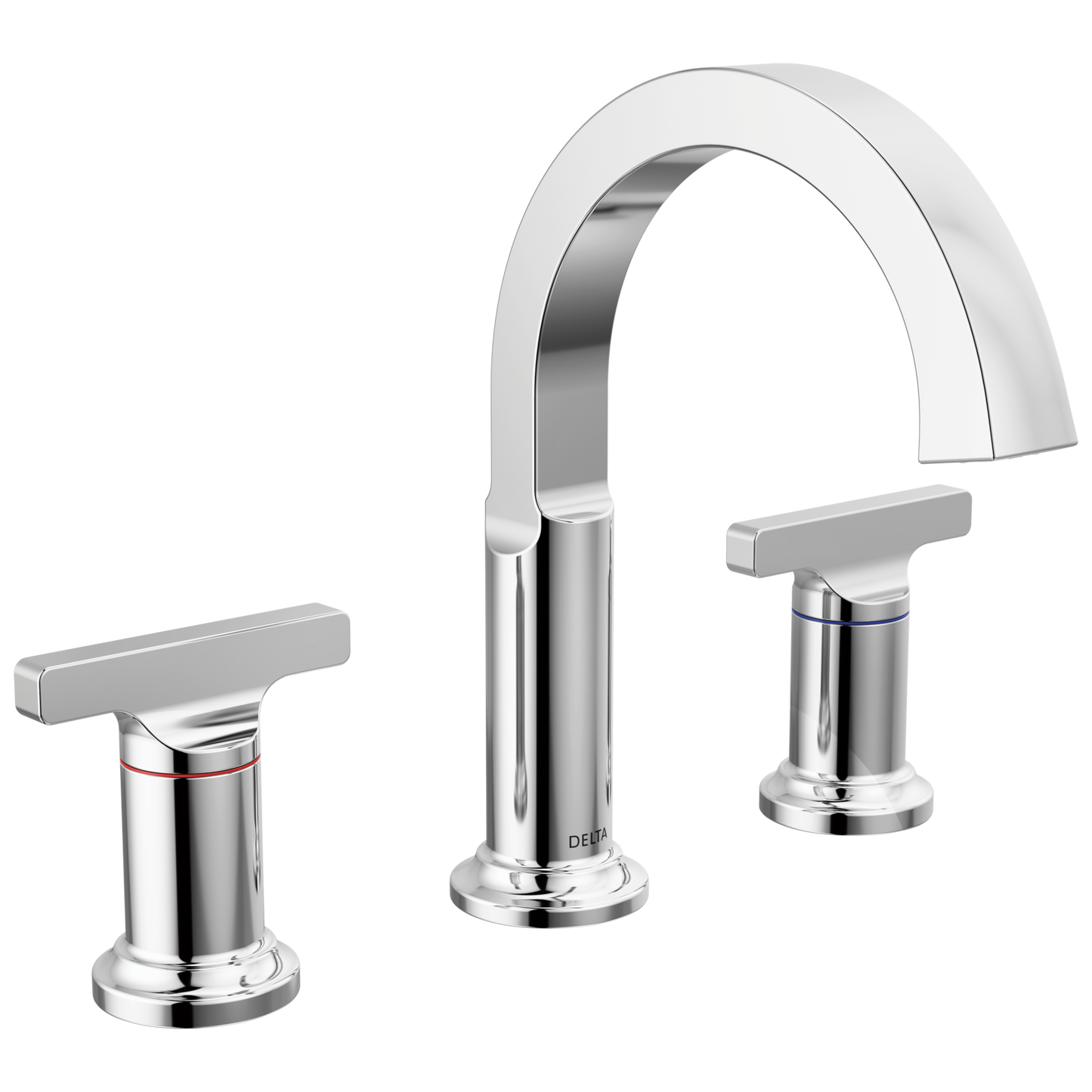 Delta Tetra: Two Handle Widespread Bathroom Faucet