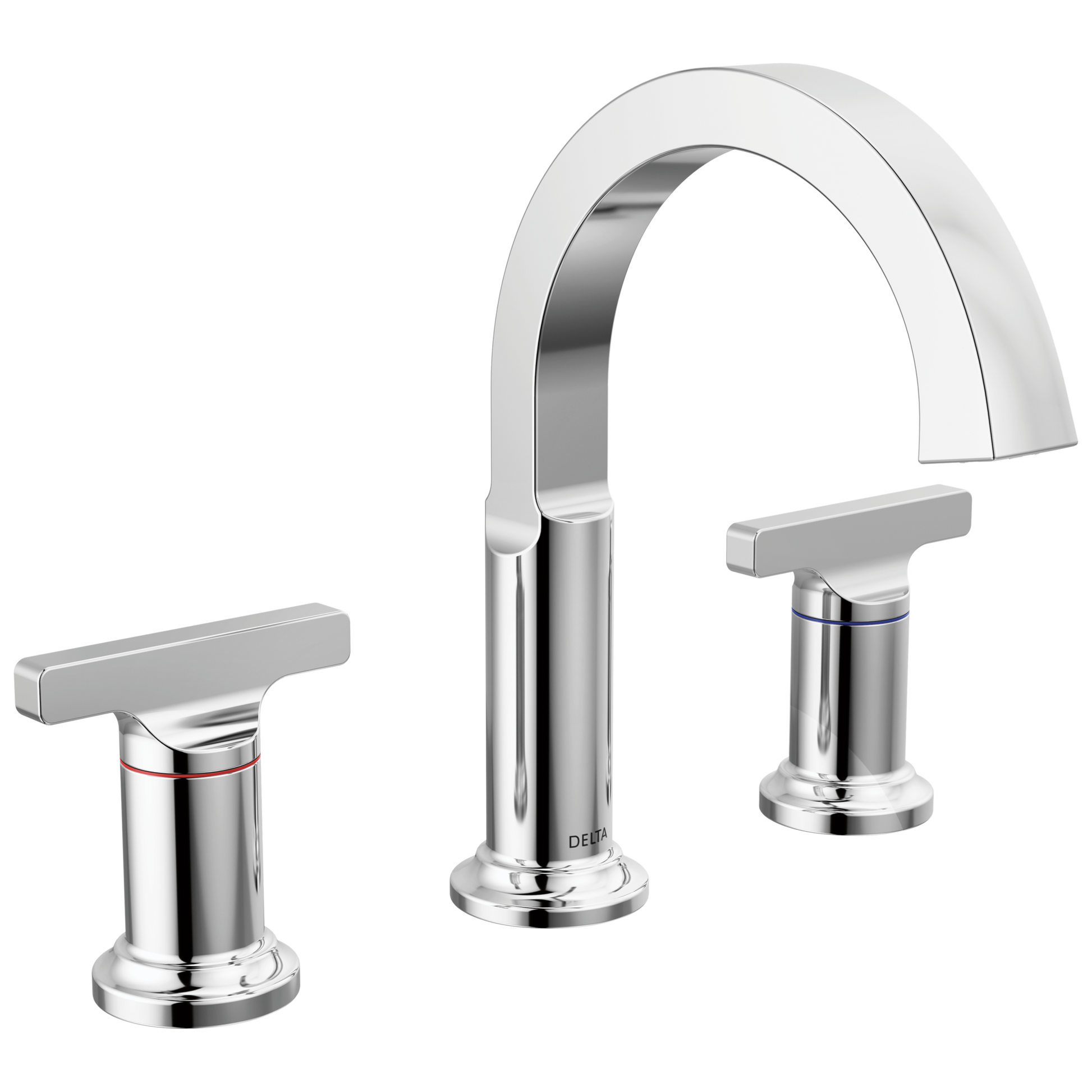 Delta Tetra: Two Handle Widespread Bathroom Faucet