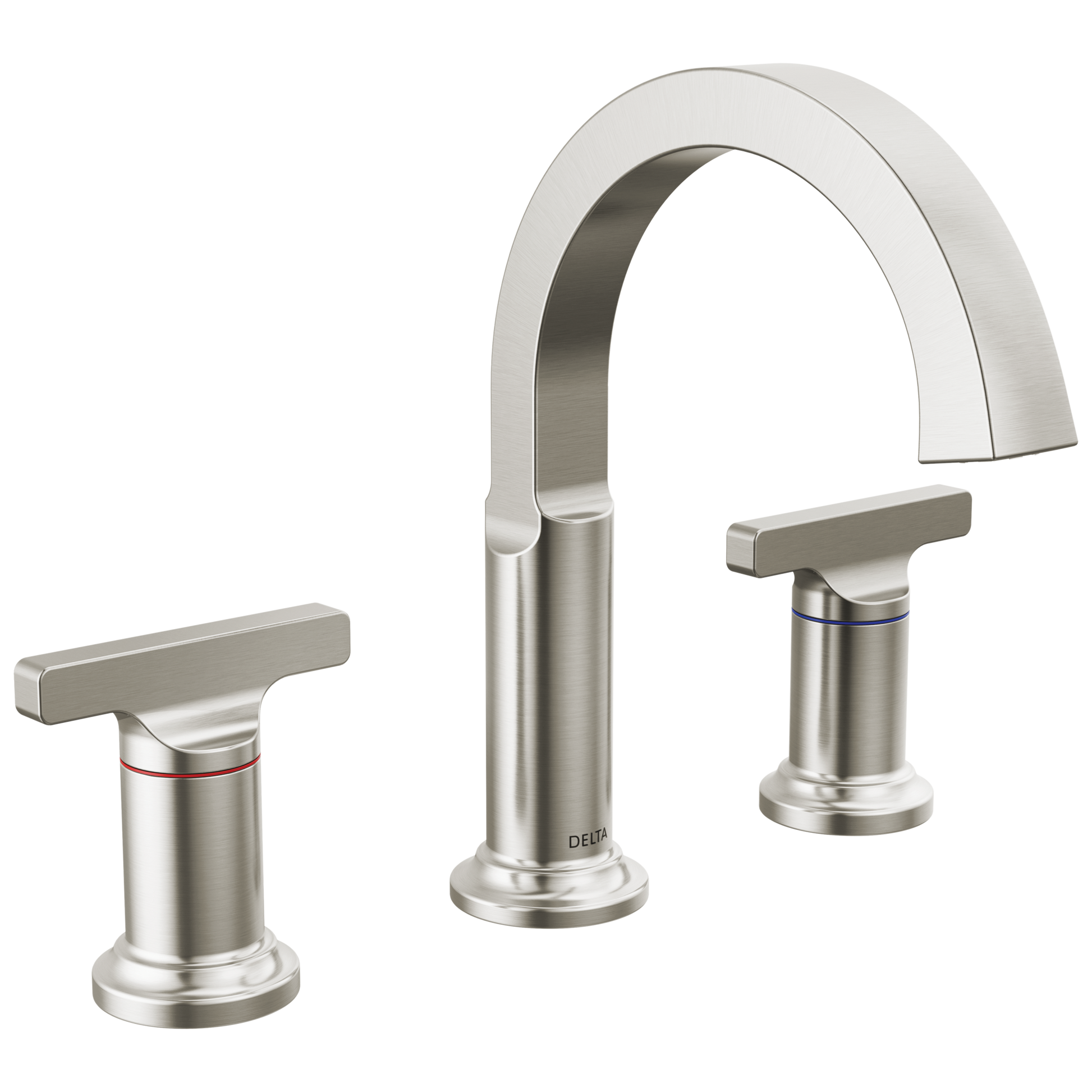 Delta Tetra: Two Handle Widespread Bathroom Faucet