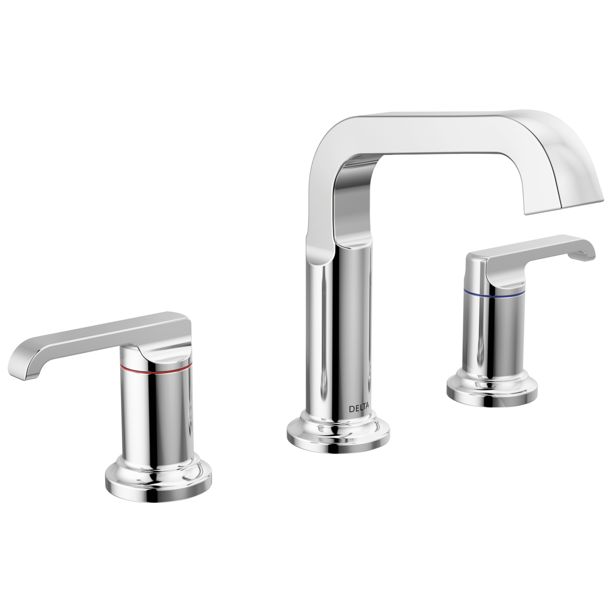 Delta Tetra: Two Handle Widespread Bathroom Faucet
