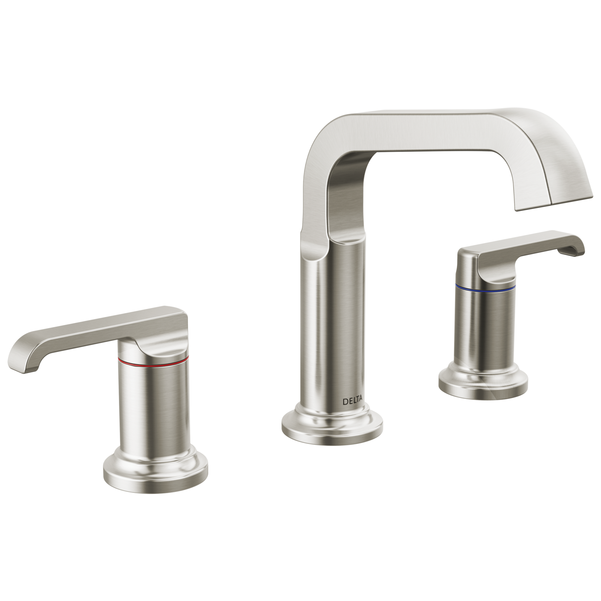 Delta Tetra: Two Handle Widespread Bathroom Faucet