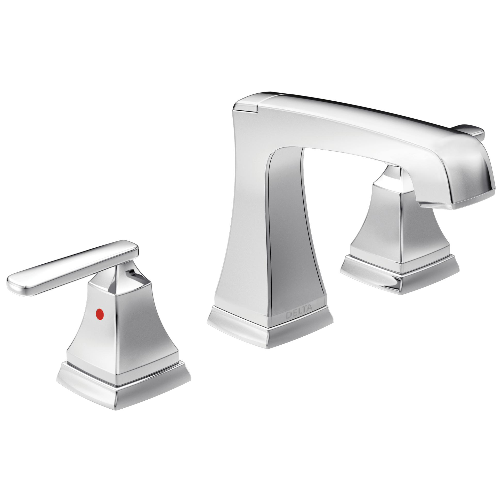 Delta 3564 Two Handle Widespread Bathroom Faucet with EZ Anchor