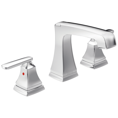 Delta 3564 Two Handle Widespread Bathroom Faucet with EZ Anchor