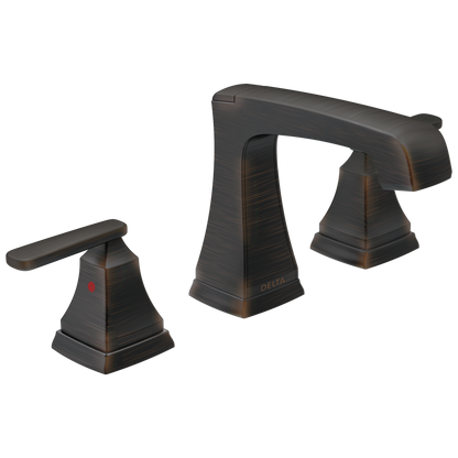 Delta 3564 Two Handle Widespread Bathroom Faucet with EZ Anchor