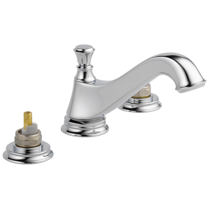 Delta 3595LF-MPU-LHP Cassidy Two Handle Widespread Lavatory Faucet - Low Arc Spout - Less Handles