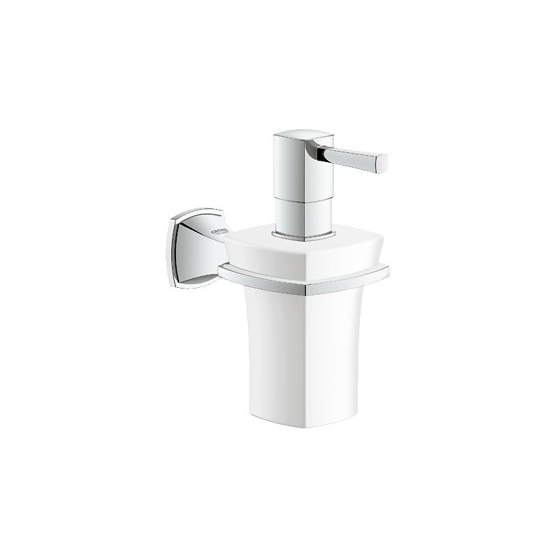 Grohe 40627000 Grandera 3 1/8 Inch Wall Mount Soap Dispenser with Holder