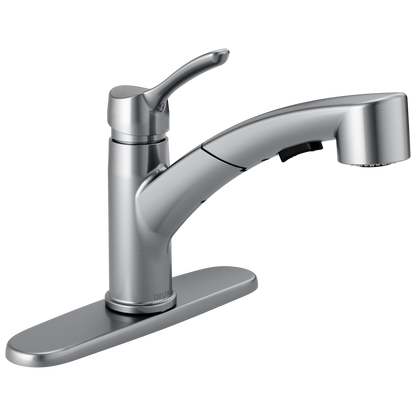 Delta 4140-DST Collins Single Handle Pull-out Kitchen Faucet