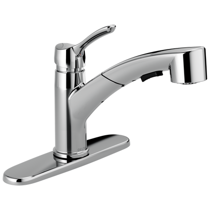 Delta Delta Collins™: Single Handle Tract-Pack Pull-Out Kitchen Faucet