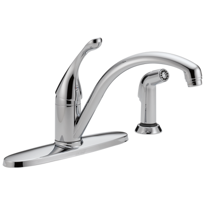 Delta 440-DST Collins Single Handle Kitchen Faucet with Spray