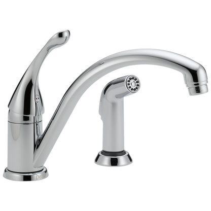 Delta 441-DST Classic Single Handle Kitchen Faucet with Spray