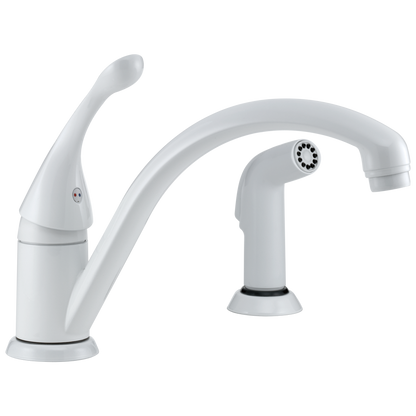 Delta 441-DST Classic Single Handle Kitchen Faucet with Spray