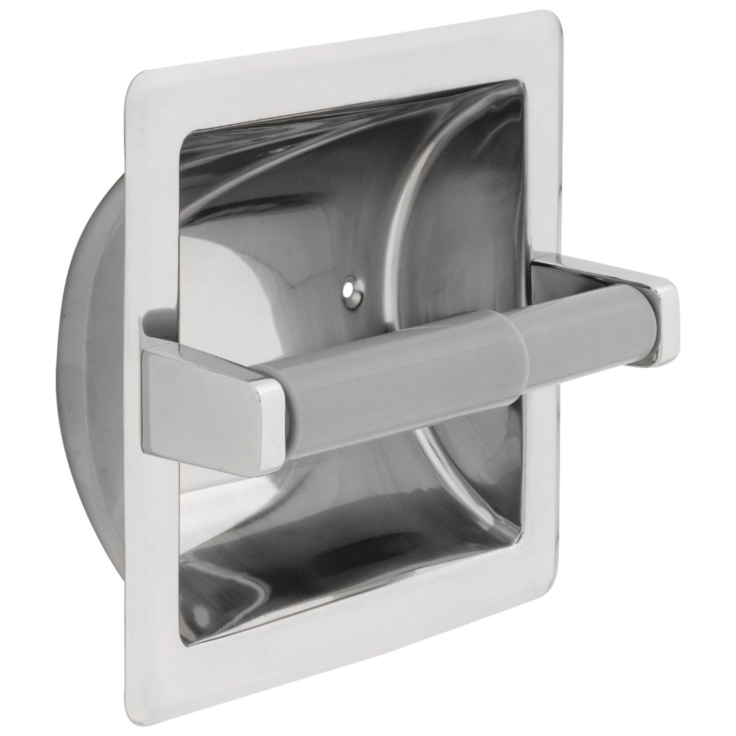 Delta 45070 Commercial Recessed Toilet Tissue Holder with Plastic Roller