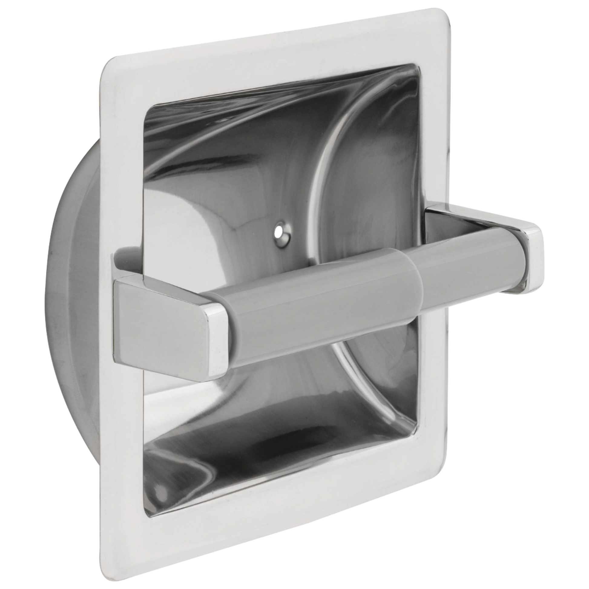 Delta 45070 Commercial Recessed Toilet Tissue Holder with Plastic Roller