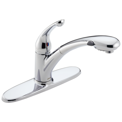 Delta Signature Pullouts: Single Handle Pull-Out Water-Efficient Kitchen Faucet