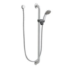 Moen 52236GBP25 Commercial Slide Bar/Grab Bar Shower in Chrome/Stainless