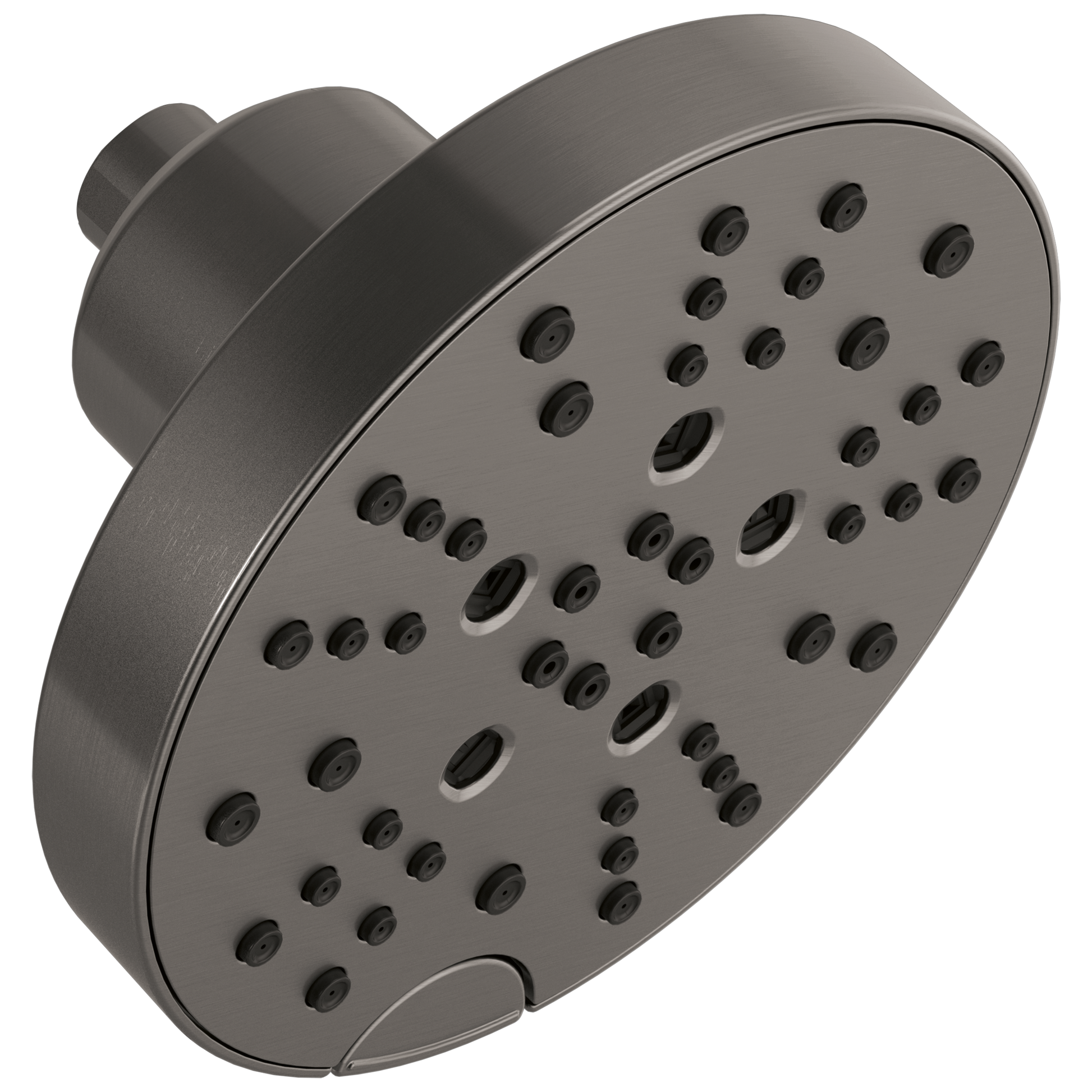 Delta Universal Showering Components: H2Okinetic 5-Setting Contempoary Round Raincan Shower Head