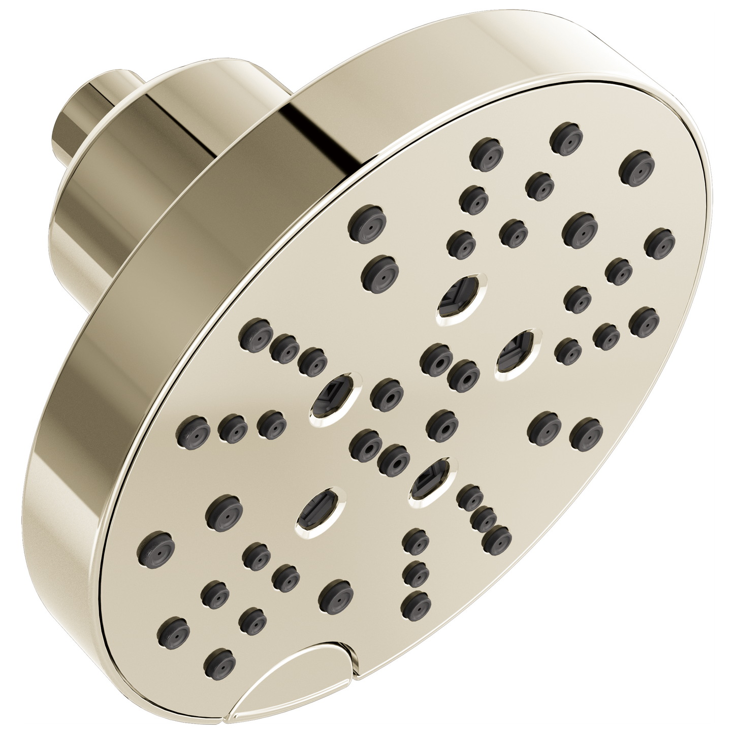 Delta Universal Showering Components: H2Okinetic 5-Setting Contempoary Round Raincan Shower Head