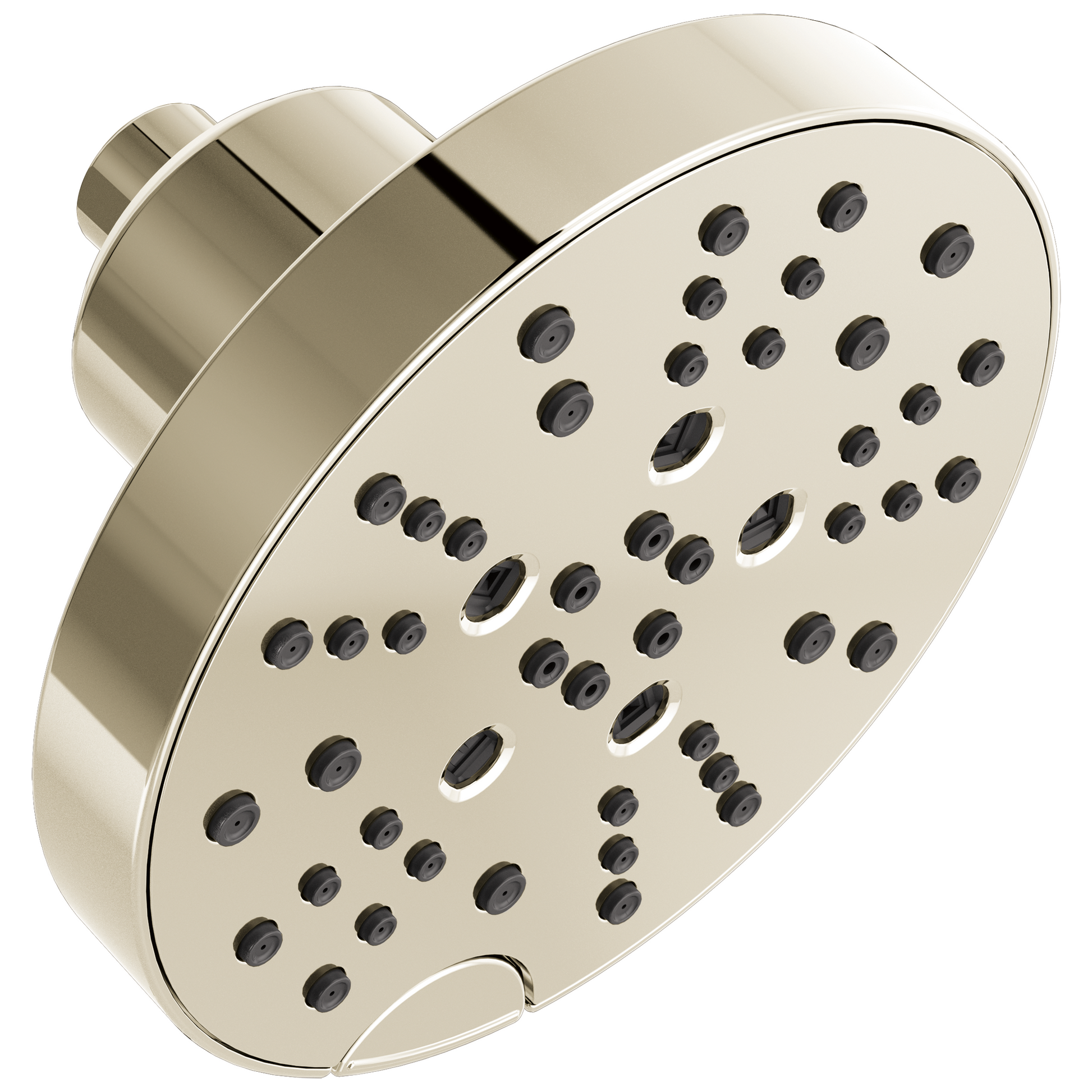 Delta Universal Showering Components: H2Okinetic 5-Setting Contempoary Round Raincan Shower Head