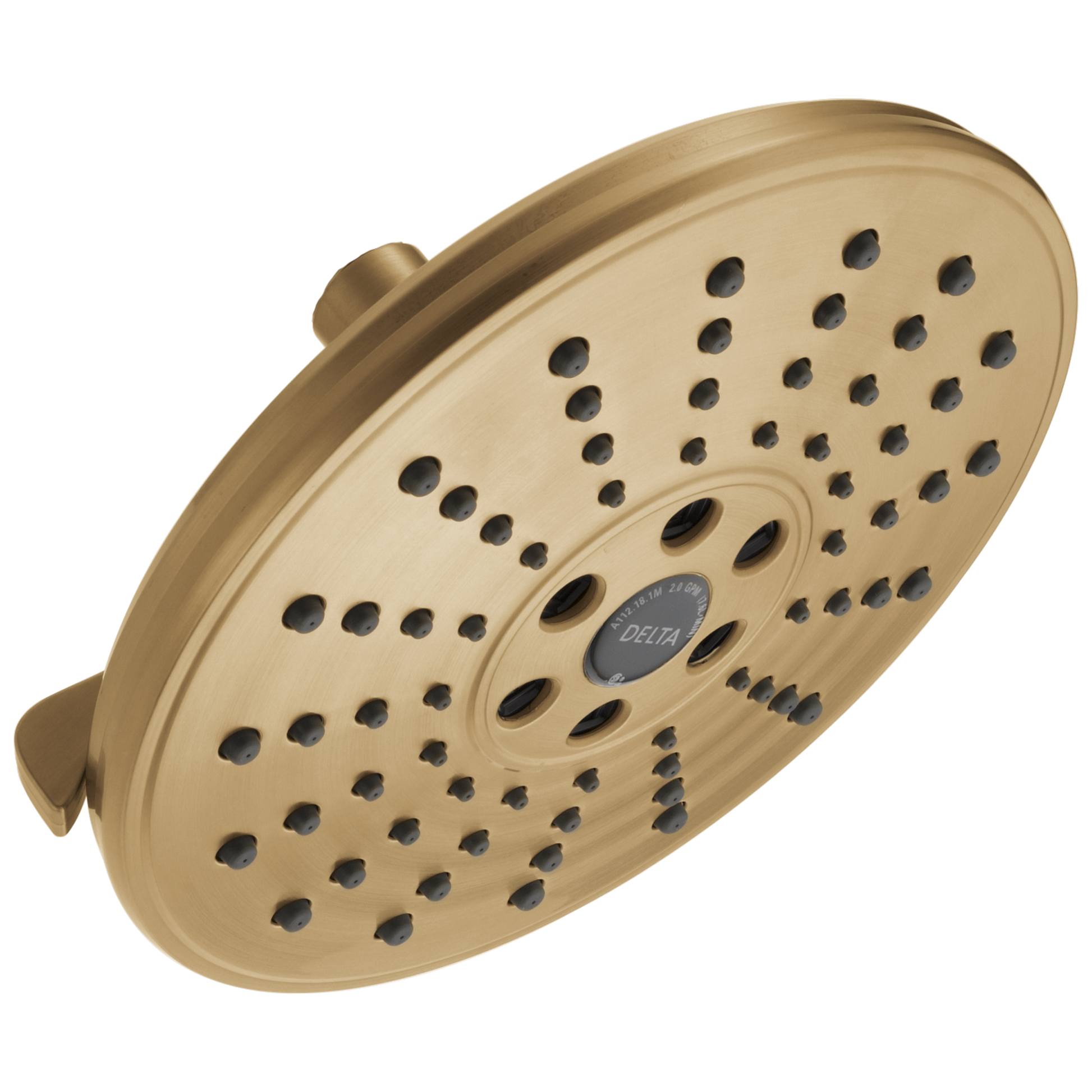 Delta Universal Showering Components: H2Okinetic 3-Setting Raincan Shower Head