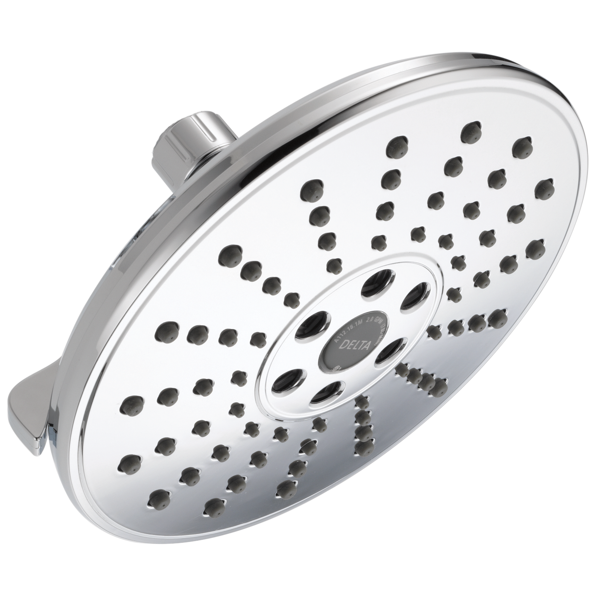 Delta Universal Showering Components: H2OKinetic 3-Setting Raincan Shower Head