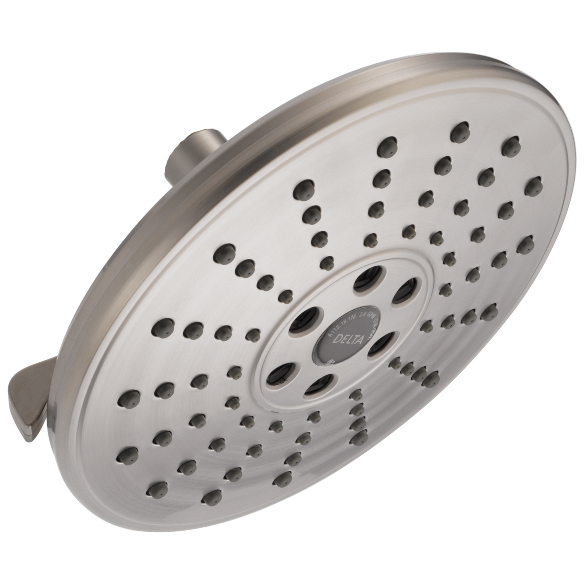 Delta Universal Showering Components: H2OKinetic 3-Setting Raincan Shower Head