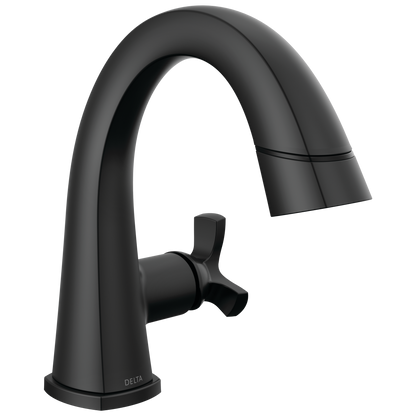 Delta Stryke: Single Handle Pull Down Bathroom Faucet