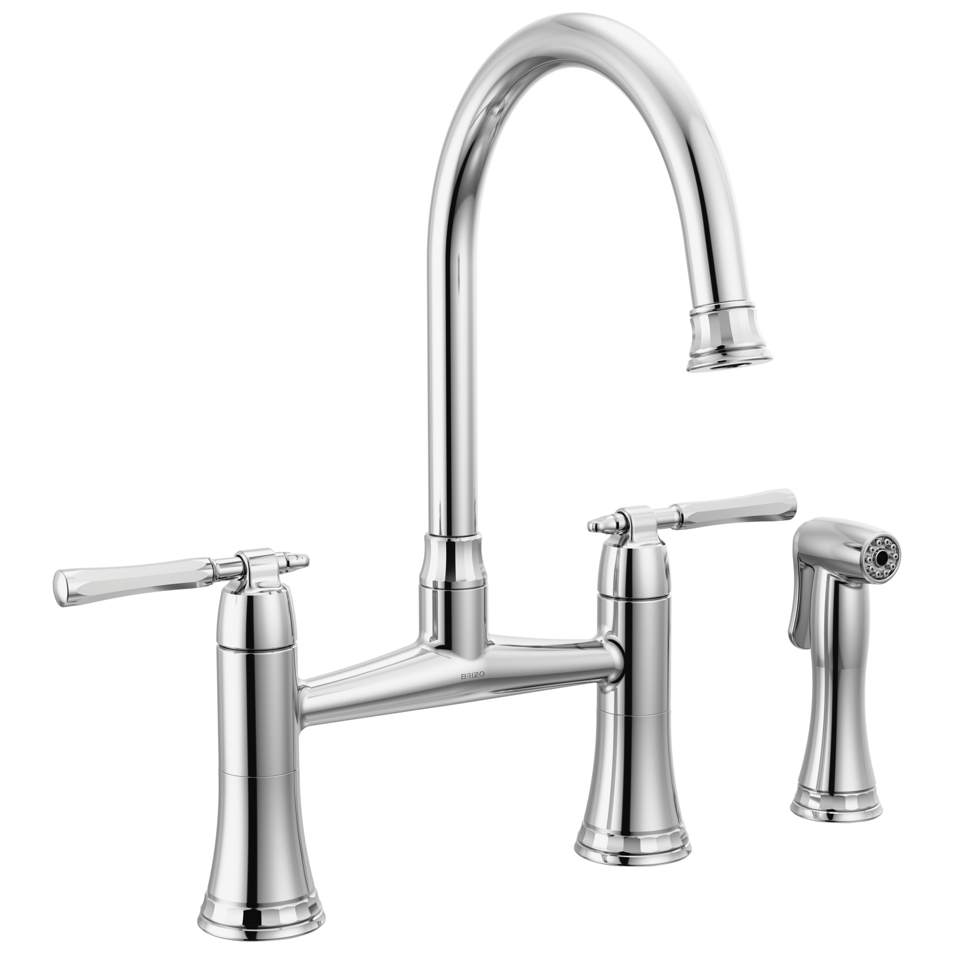 Brizo The Tulham Kitchen Collection by Brizo: Bridge Kitchen Faucet with Side Spray