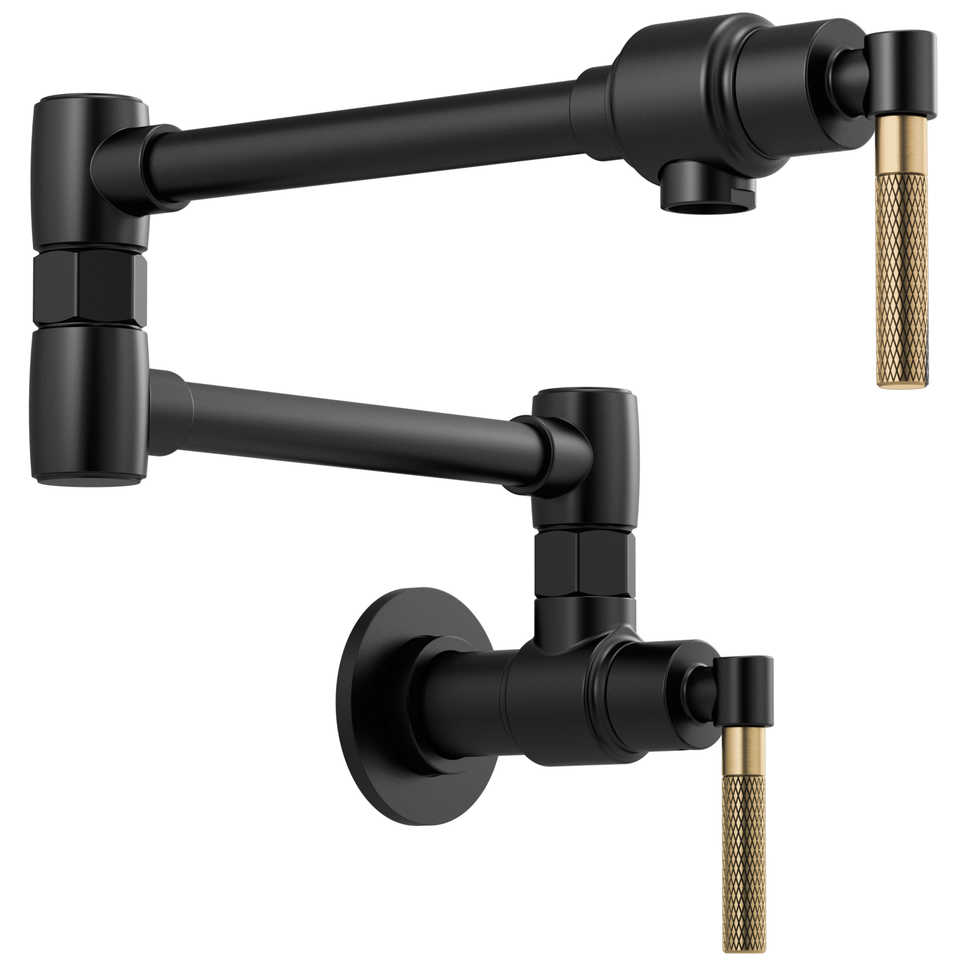 Brizo Brizo Litze: Litze Wall Mount Pot Filler with Knurled Handle