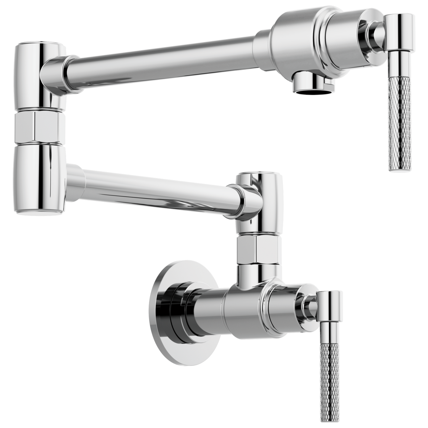 Brizo Brizo Litze: Litze Wall Mount Pot Filler with Knurled Handle