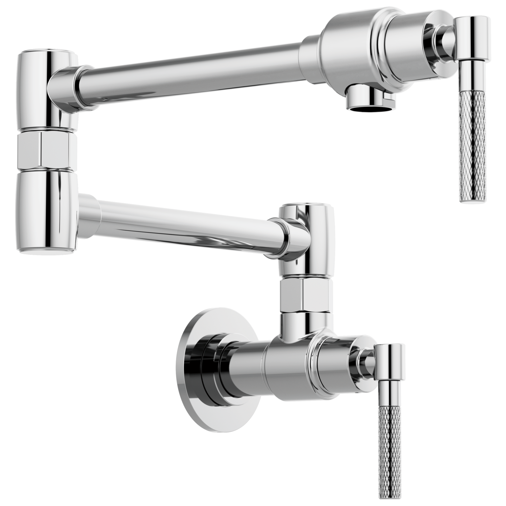 Brizo Brizo Litze: Litze Wall Mount Pot Filler with Knurled Handle