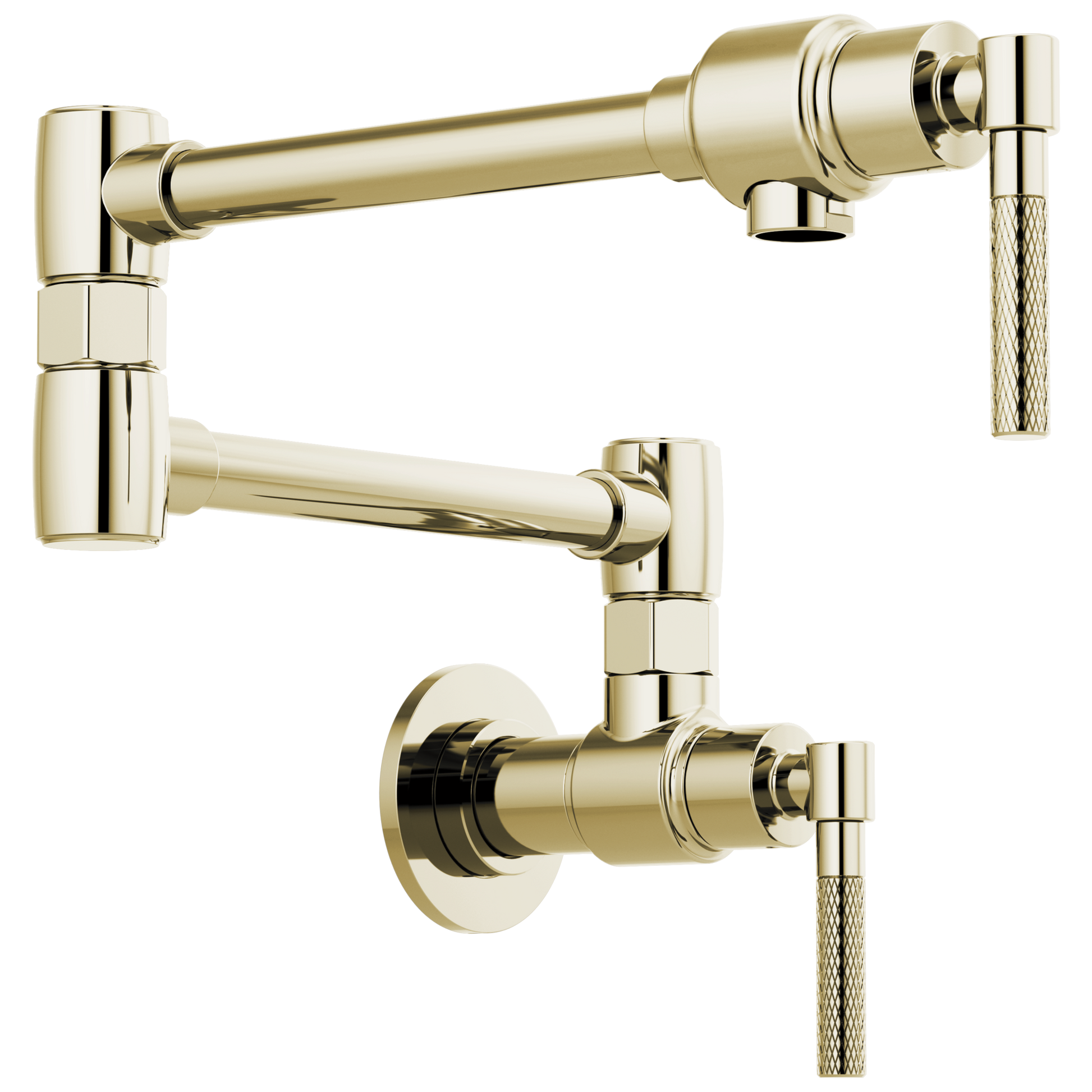 Brizo Brizo Litze: Litze Wall Mount Pot Filler with Knurled Handle