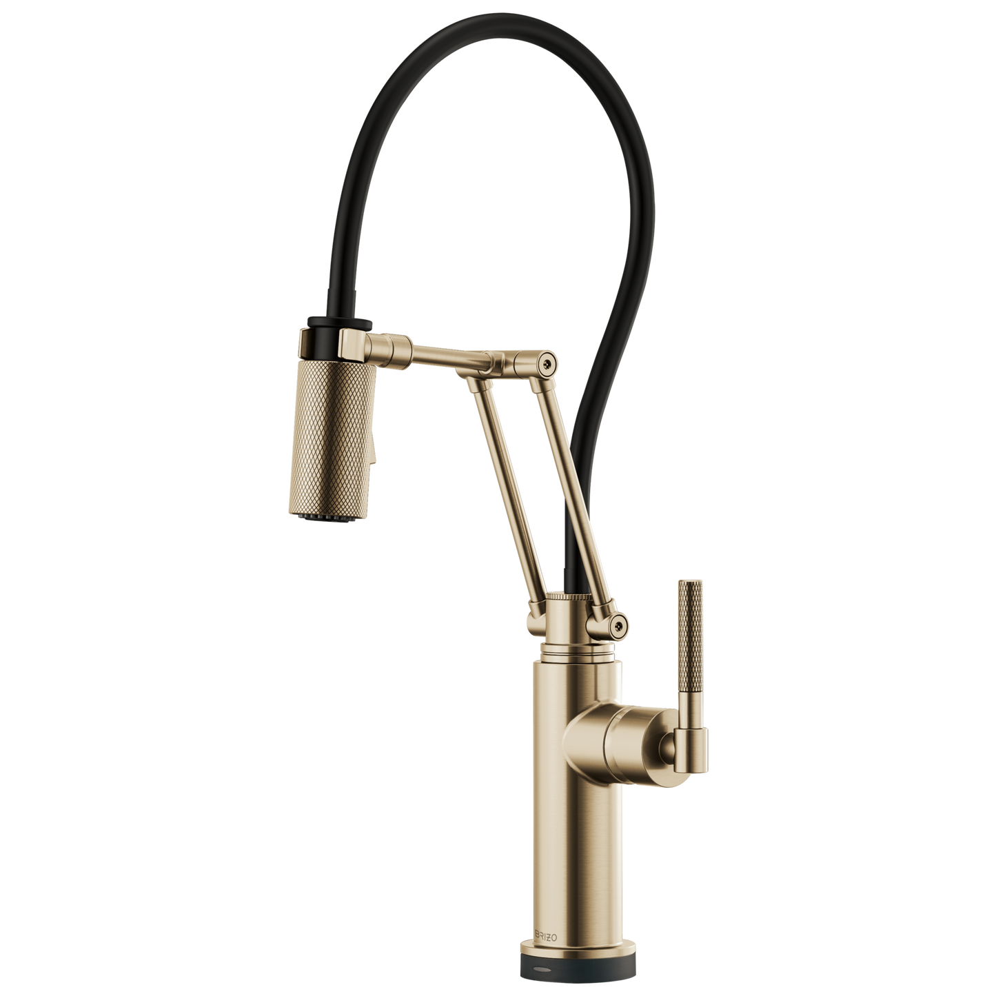 Brizo Litze: SmartTouch Articulating Kitchen Faucet with Knurled Handle