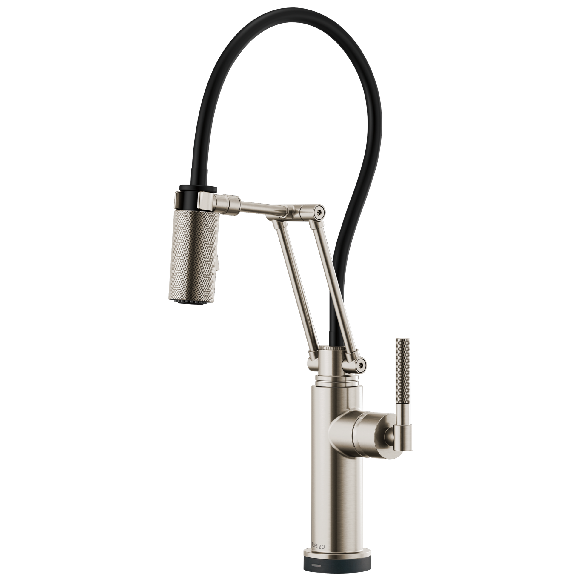 Brizo Litze: SmartTouch Articulating Kitchen Faucet with Knurled Handle