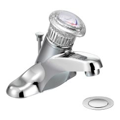 Moen 64620 Single Handle Centerset Bathroom Faucet from the Chateau Collection in Chrome