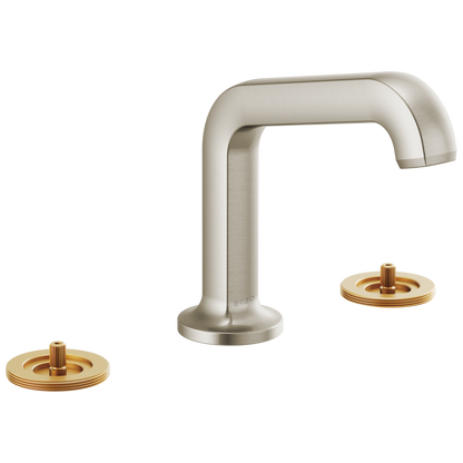 Brizo Kintsu: Widespread Lavatory Faucet with Arc Spout - Less Handles 1.2 GPM