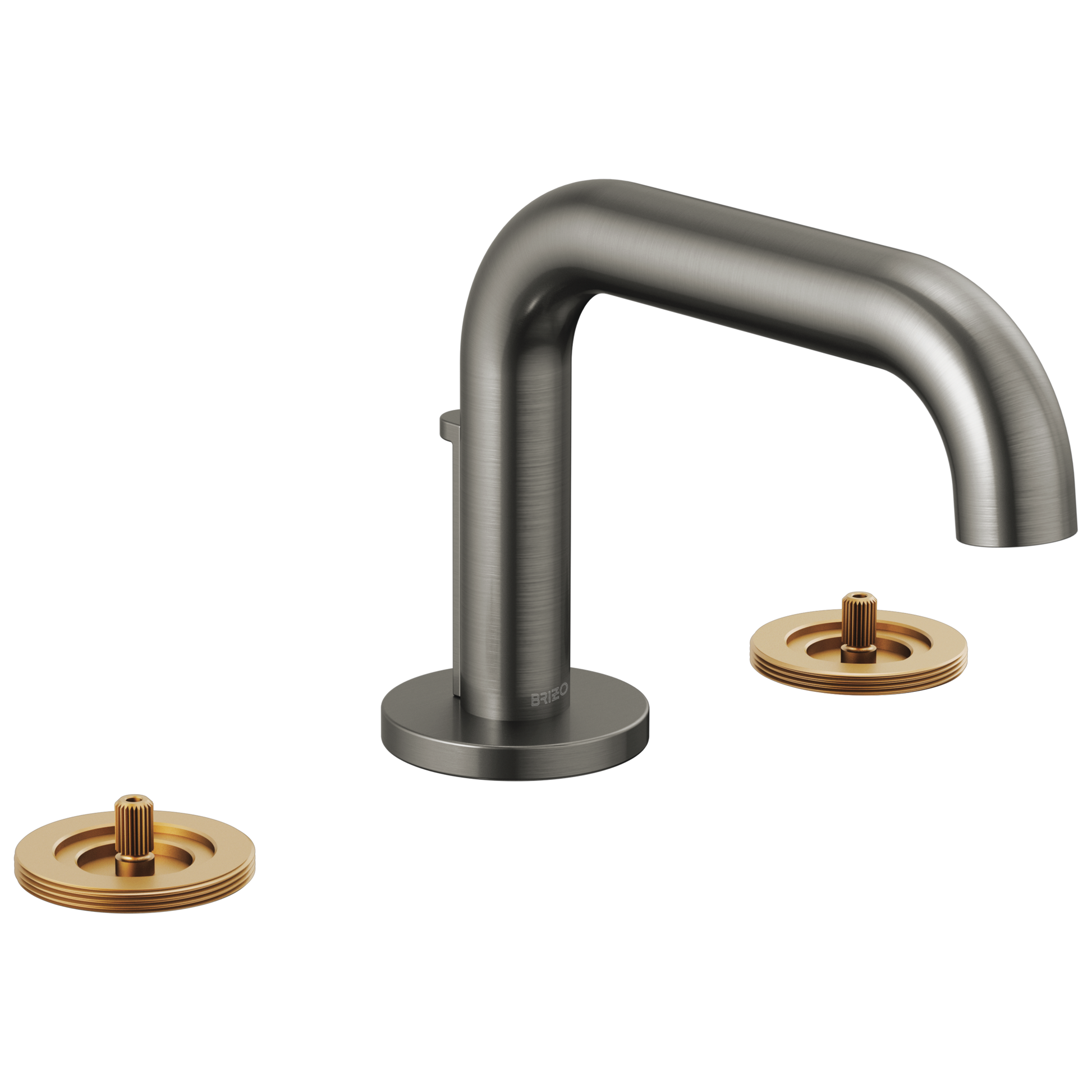 Brizo Litze: Widespread Lavatory Faucet with Low Spout - Less Handles 1.2 GPM