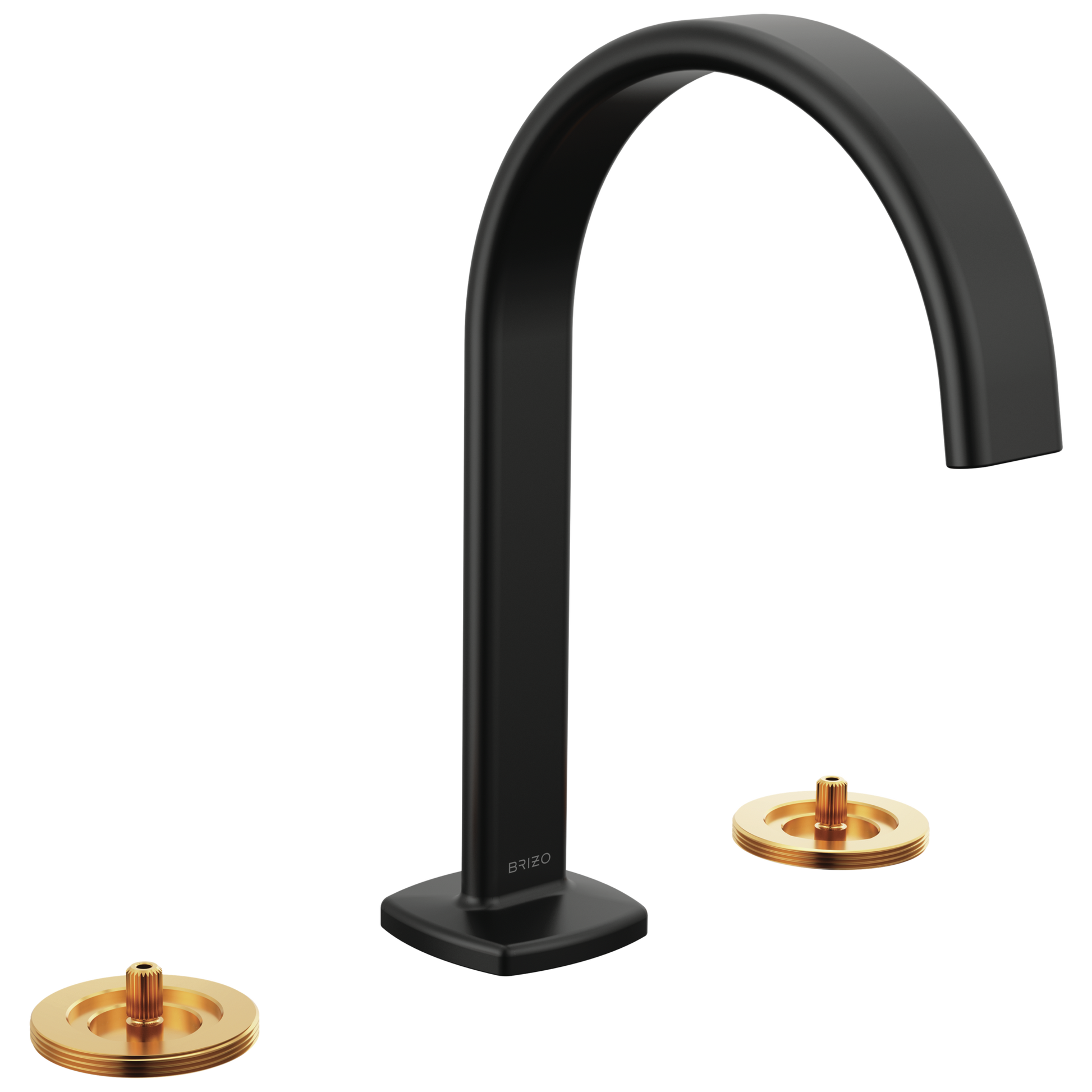 Brizo Allaria: Widespread Lavatory Faucet with Arc Spout - Less Handles