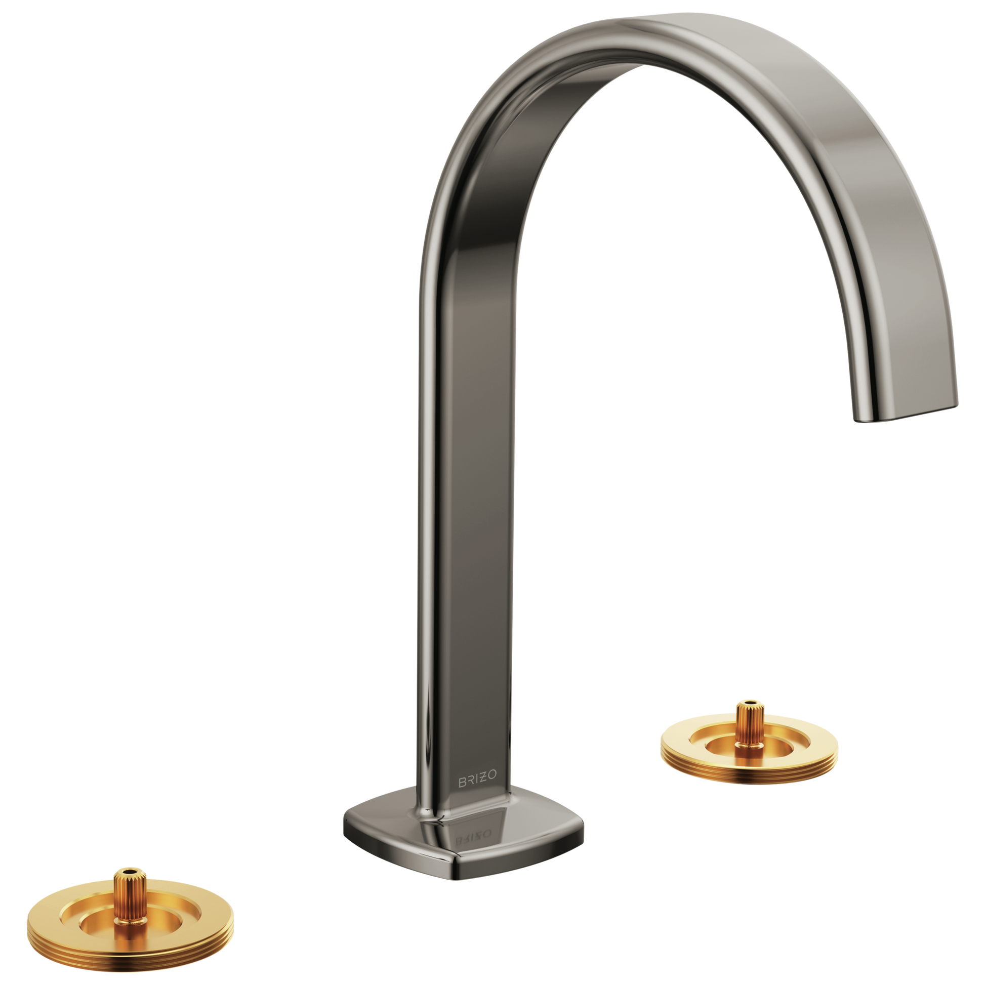 Brizo Allaria: Widespread Lavatory Faucet with Arc Spout - Less Handles