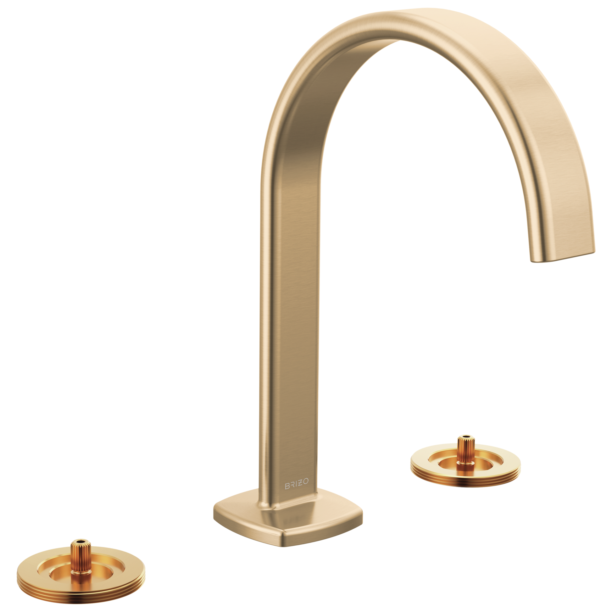 Brizo Allaria: Widespread Lavatory Faucet with Arc Spout - Less Handles
