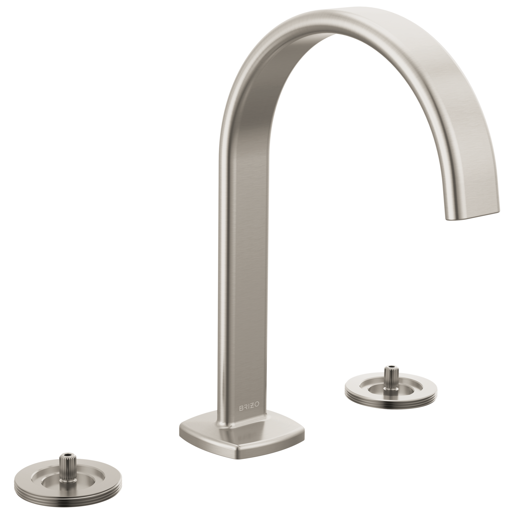Brizo Allaria: Widespread Lavatory Faucet with Arc Spout - Less Handles