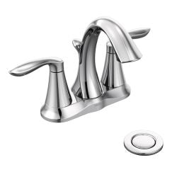Moen 66411 Double Handle Centerset Bathroom Faucet with from the Eva Collection in Chrome