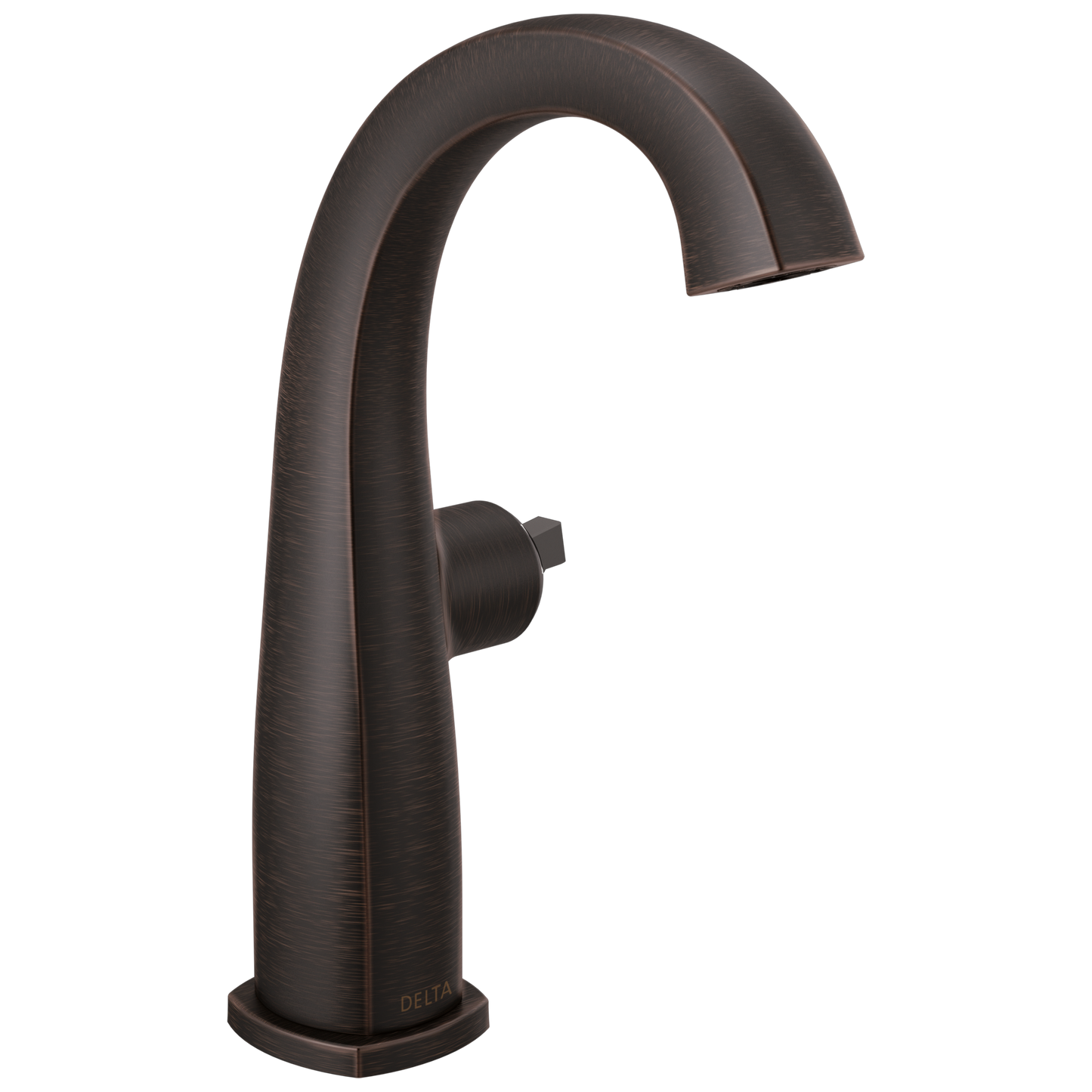 Delta Stryke: Single Handle Mid-Height Bathroom Faucet - Less Handle
