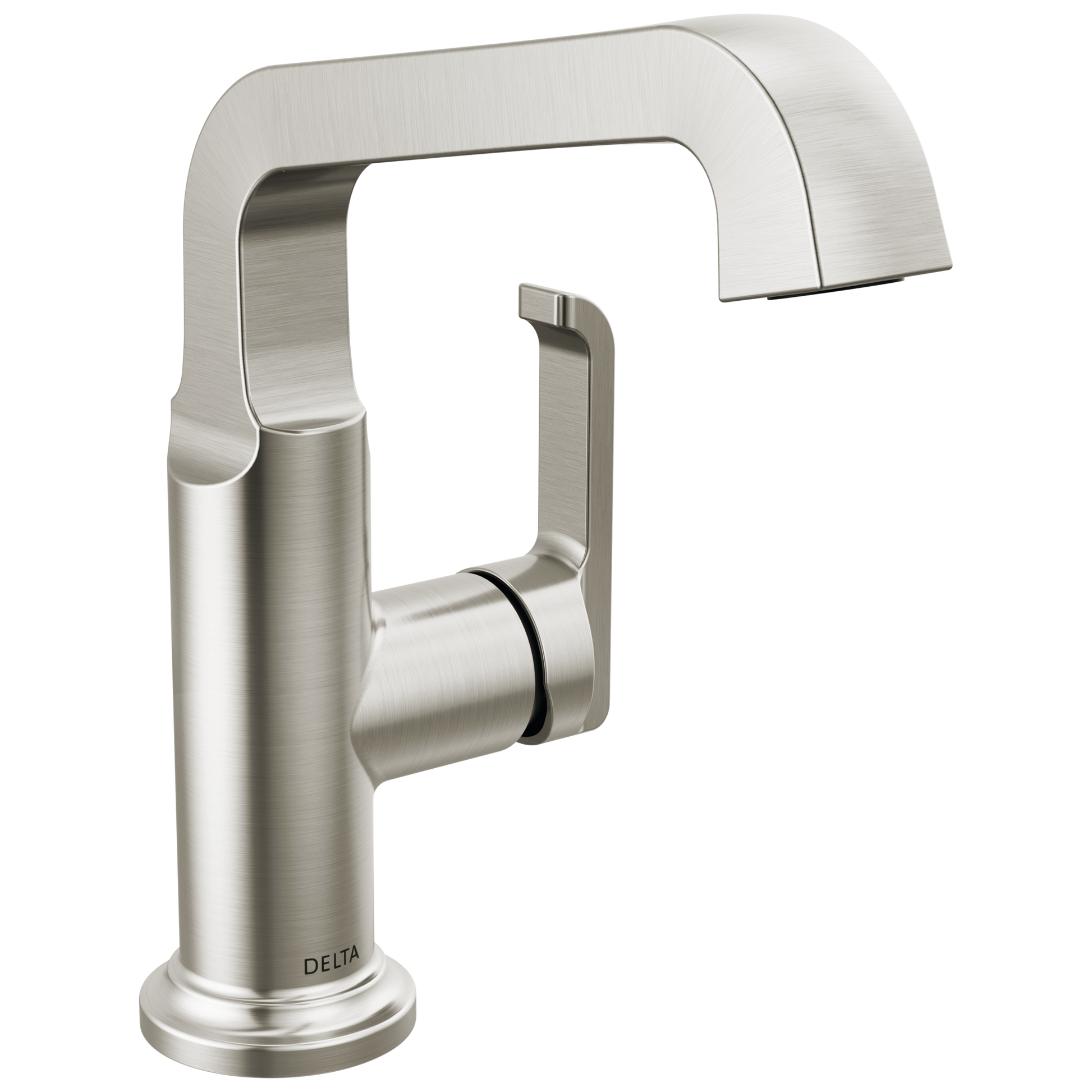Delta Tetra: Single Handle Mid-Height Vessel Bathroom