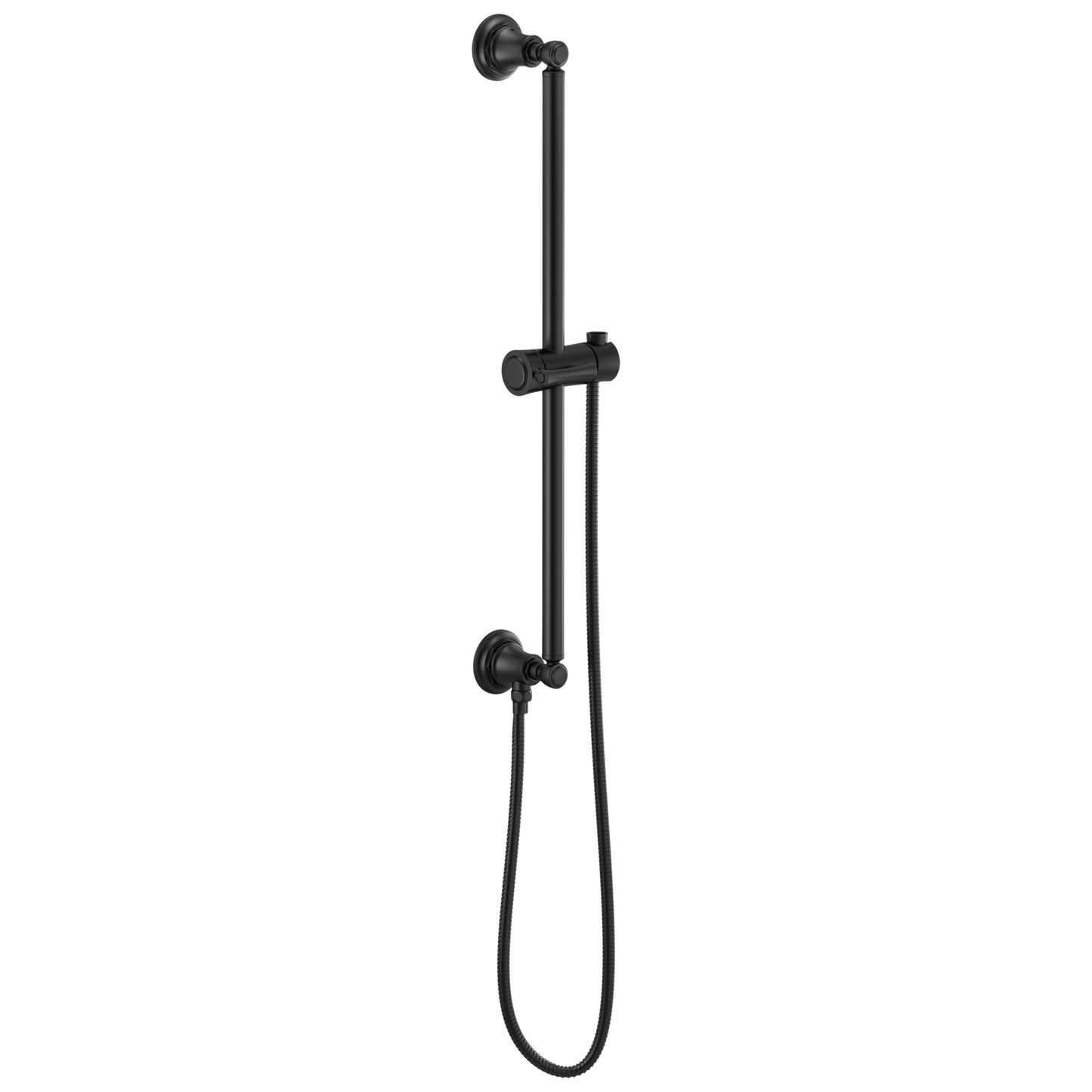 Brizo Universal Showering: Classic Round Slide Bar With Hose