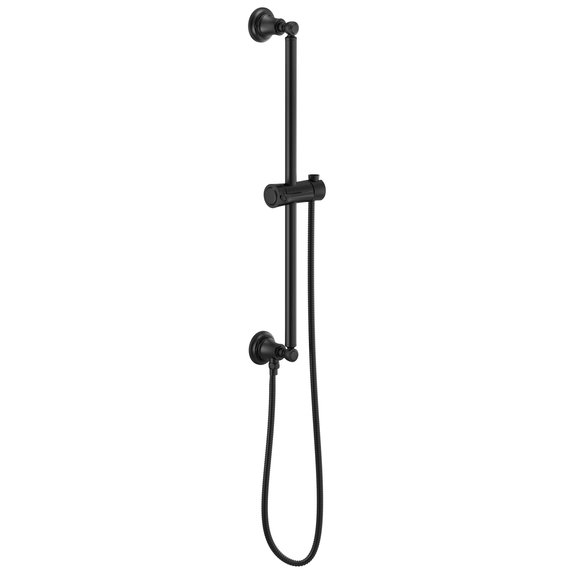 Brizo Universal Showering: Classic Round Slide Bar With Hose
