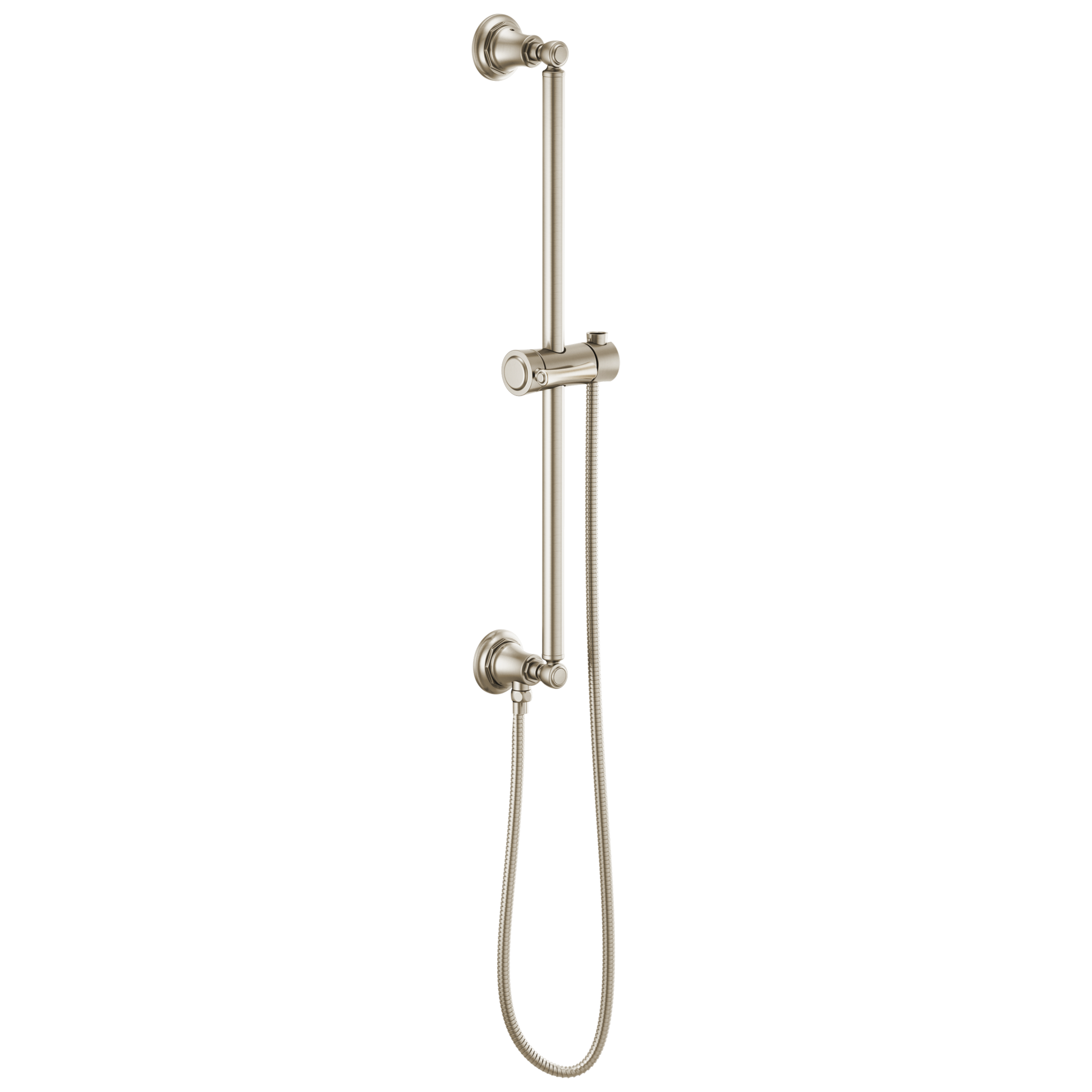 Brizo Universal Showering: Classic Round Slide Bar With Hose