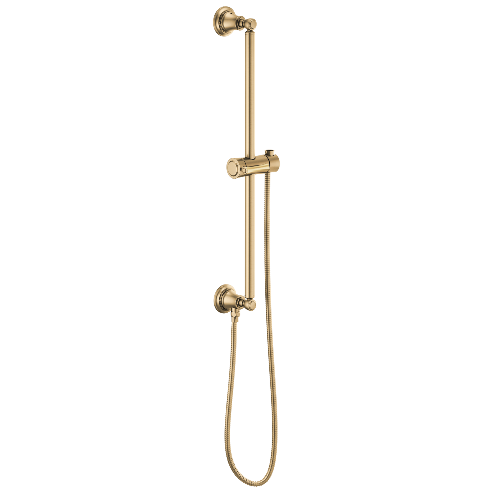 Brizo Universal Showering: Classic Round Slide Bar With Hose