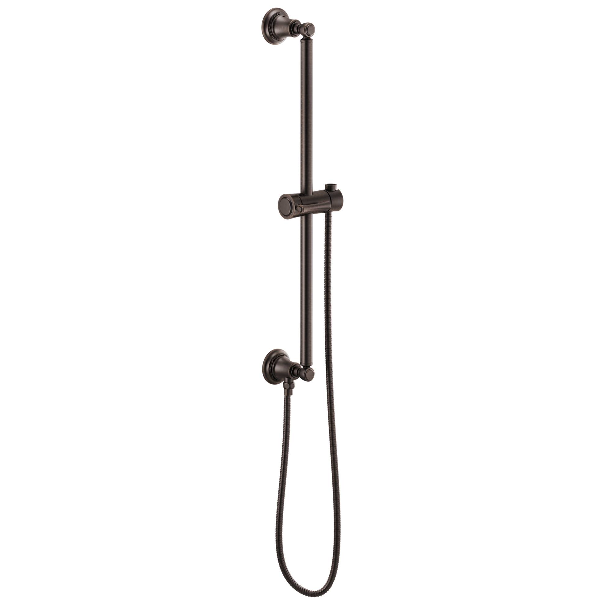 Brizo Universal Showering: Classic Round Slide Bar With Hose
