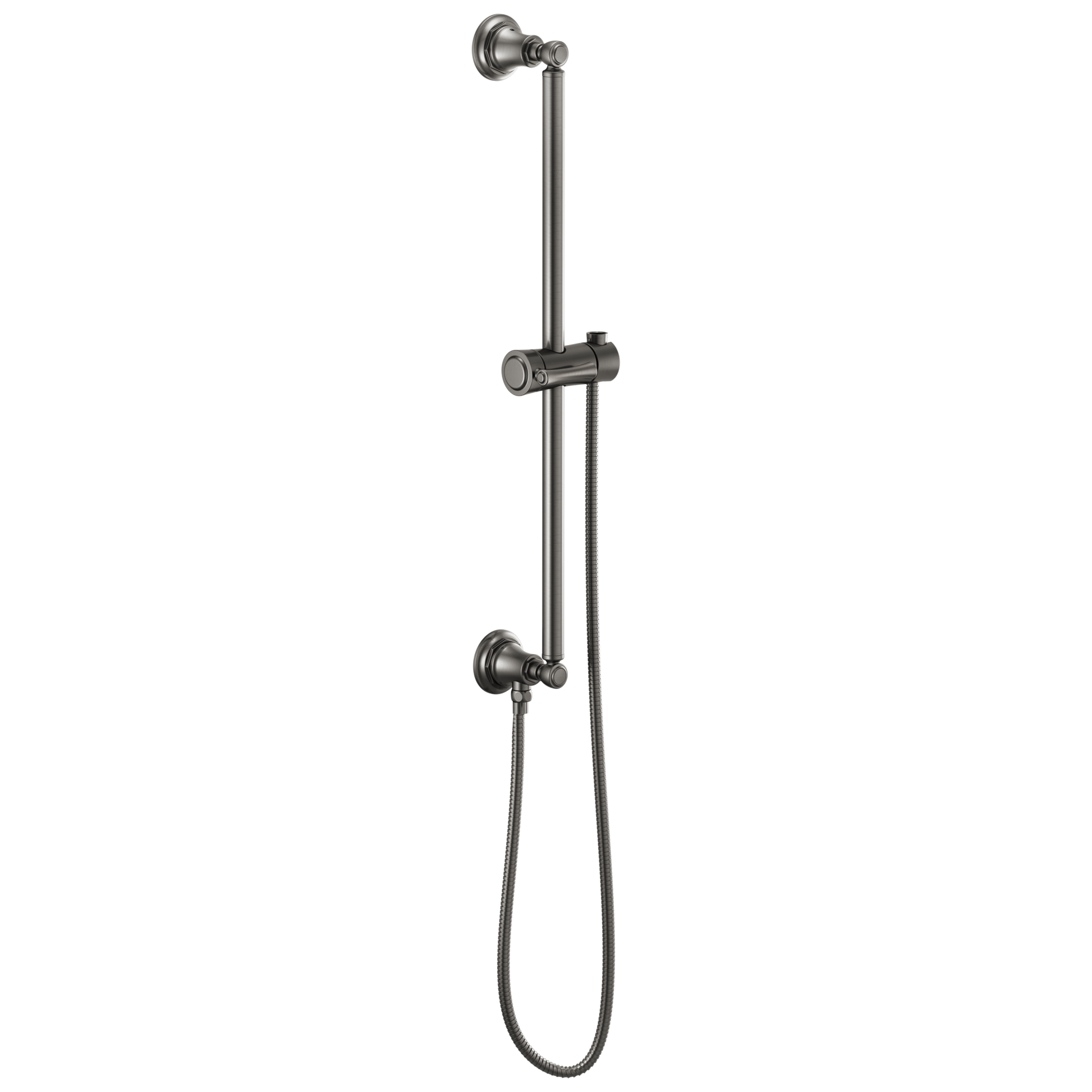 Brizo Universal Showering: Classic Round Slide Bar With Hose